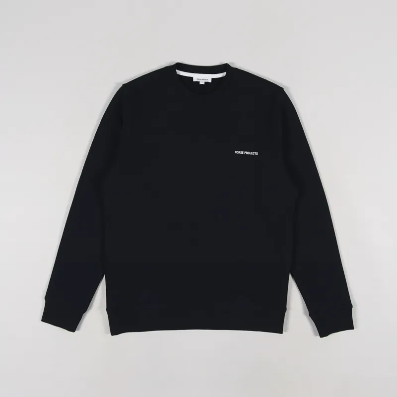 Norse Projects Vagn Logo Crew Sweat Dark Navy