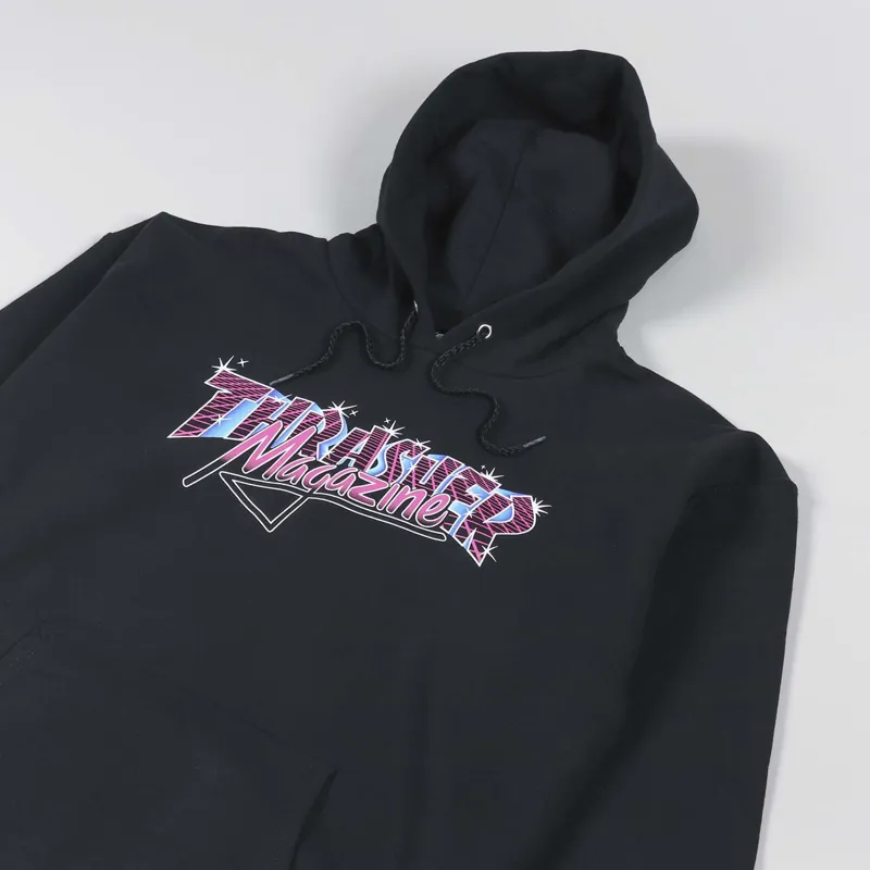 Thrasher Skateboard Magazine Vice Logo Hoodie Black-2