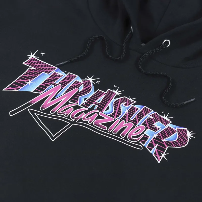 Thrasher Skateboard Magazine Vice Logo Hoodie Black-5