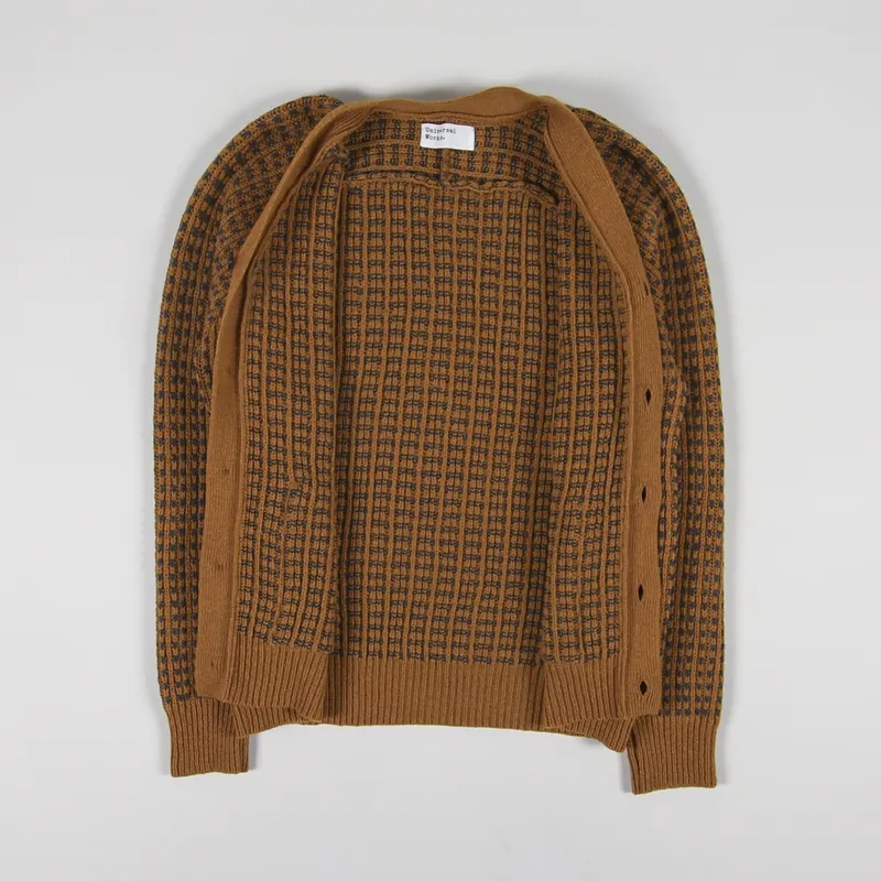 Universal Works Vince Cardigan Cumin Grey Italian Wool-1
