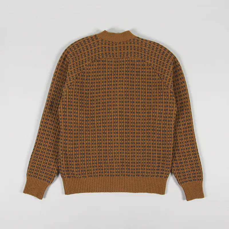 Universal Works Vince Cardigan Cumin Grey Italian Wool-2