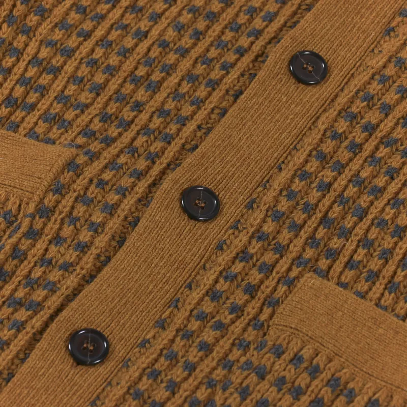 Universal Works Vince Cardigan Cumin Grey Italian Wool-7