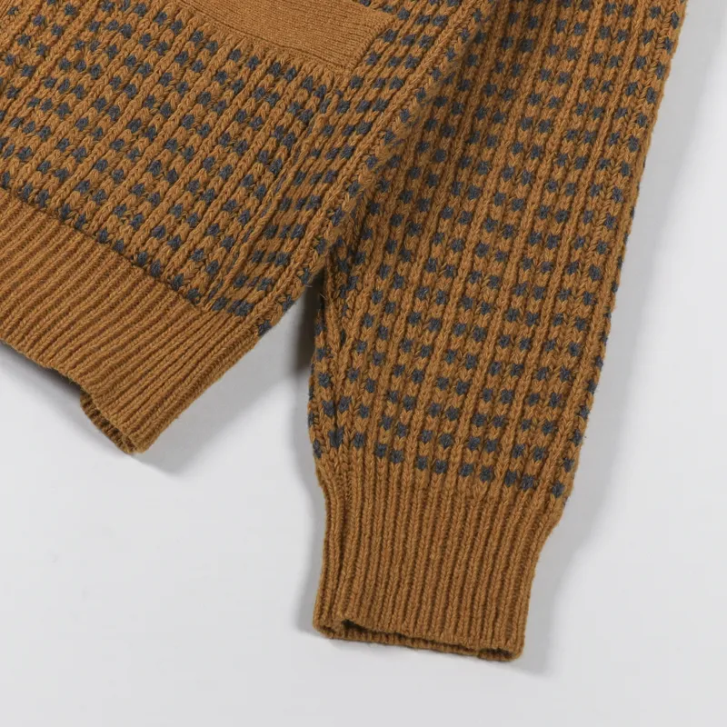 Universal Works Vince Cardigan Cumin Grey Italian Wool-6