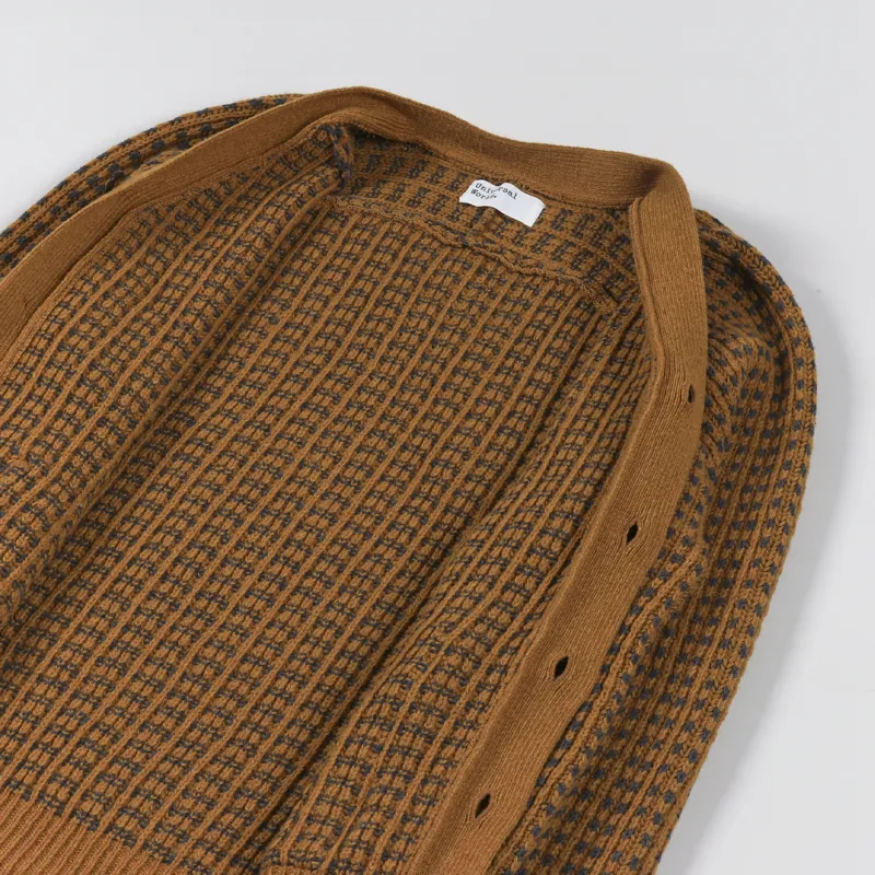 Universal Works Vince Cardigan Cumin Grey Italian Wool-4