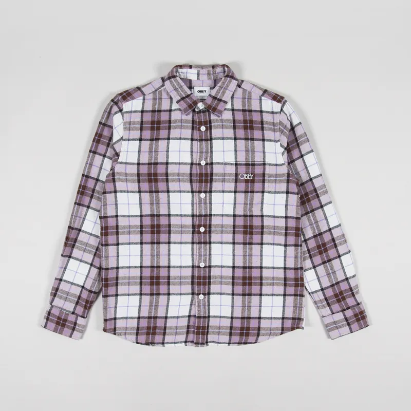 Obey Vince Woven Shirt Unbleached Multi