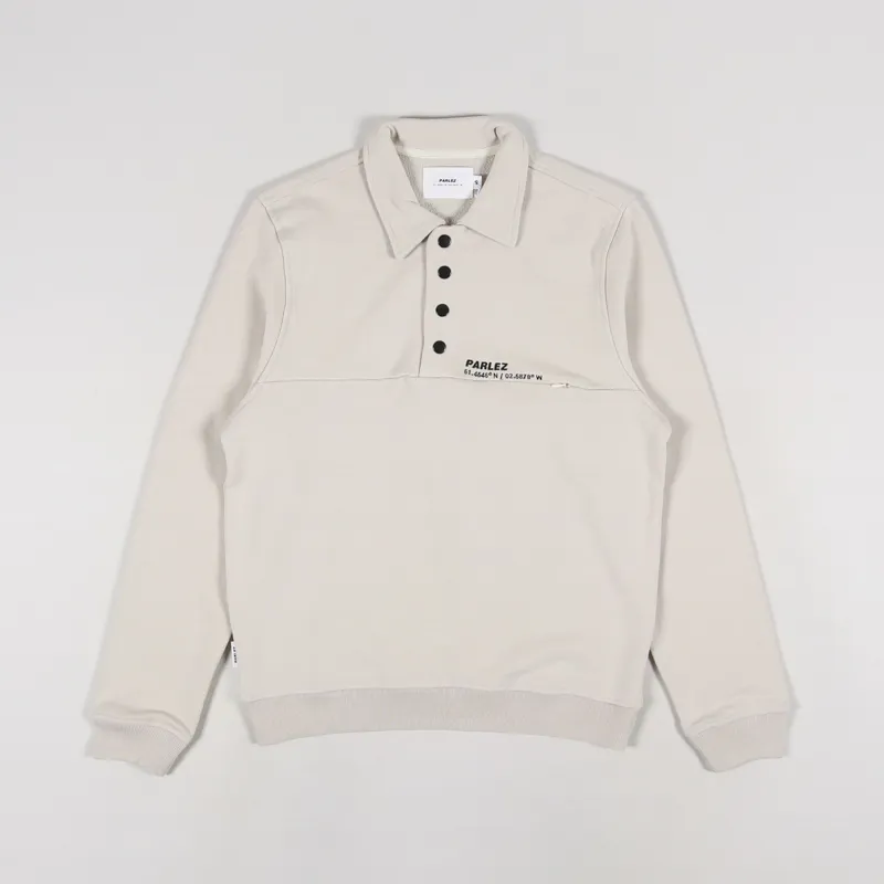 Parlez Vincent Button Down Sweat Ecru