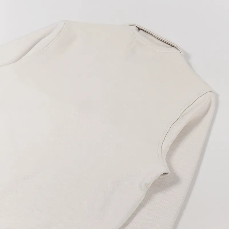 Parlez Vincent Button Down Sweat Ecru-3