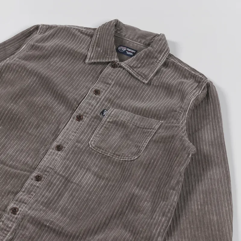 C17 Jeans Corduroy Overshirt Light Grey-2