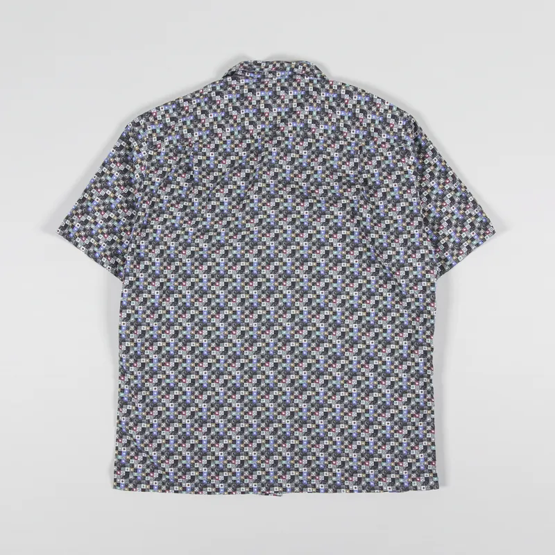 Portuguese Flannel Vintage Tetris Shirt Grey Blue-1