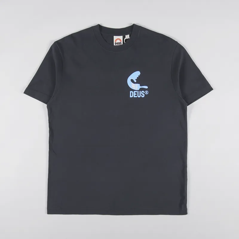 Deus Ex Machina Venice Address T Shirt Anthracite-1