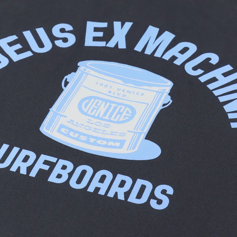 Deus Ex Machina Venice Address T Shirt Anthracite-5