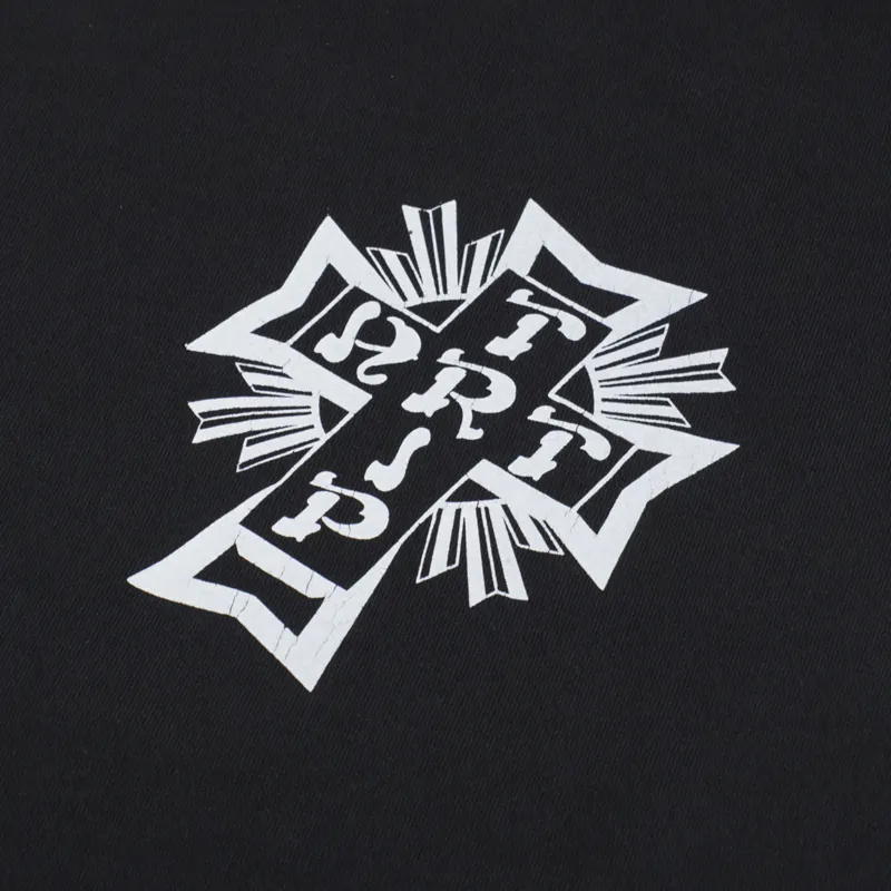 Aries Vintage Lords Of Art Trip T Shirt Washed Black-5