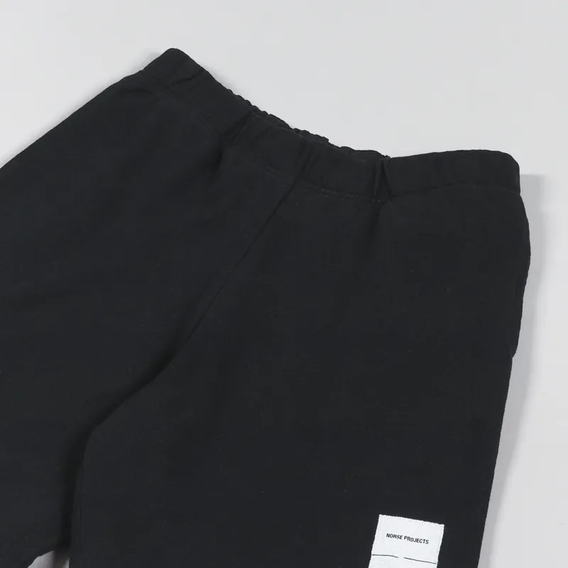 Norse Projects Vanya Tab Series Sweatshorts Black-4