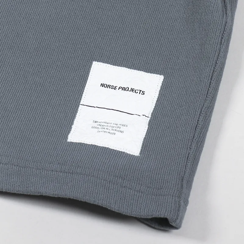 Norse Projects Vanya Tab Series Sweatshorts Magnet Grey-2