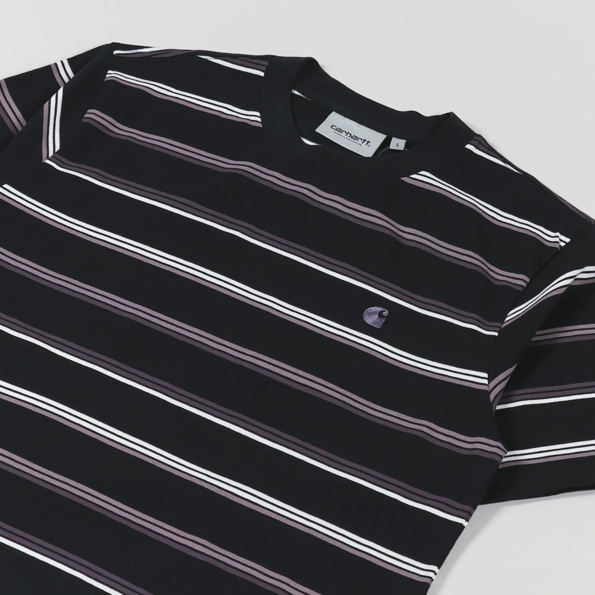Carhartt WIP Vonn Men's T-Shirt - Vonn Stripe Wax/Storm Blue/Storm Blue