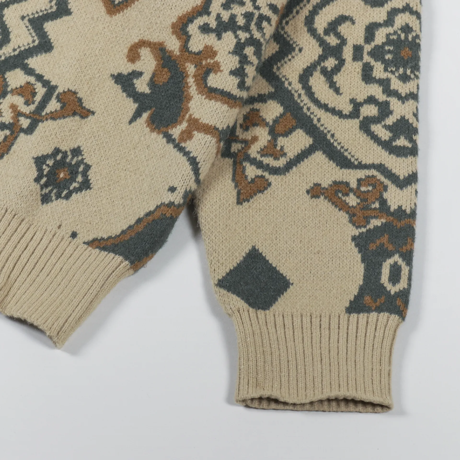 Carhartt WIP Mens Verse Cardigan Jacquard Dusty H Brown