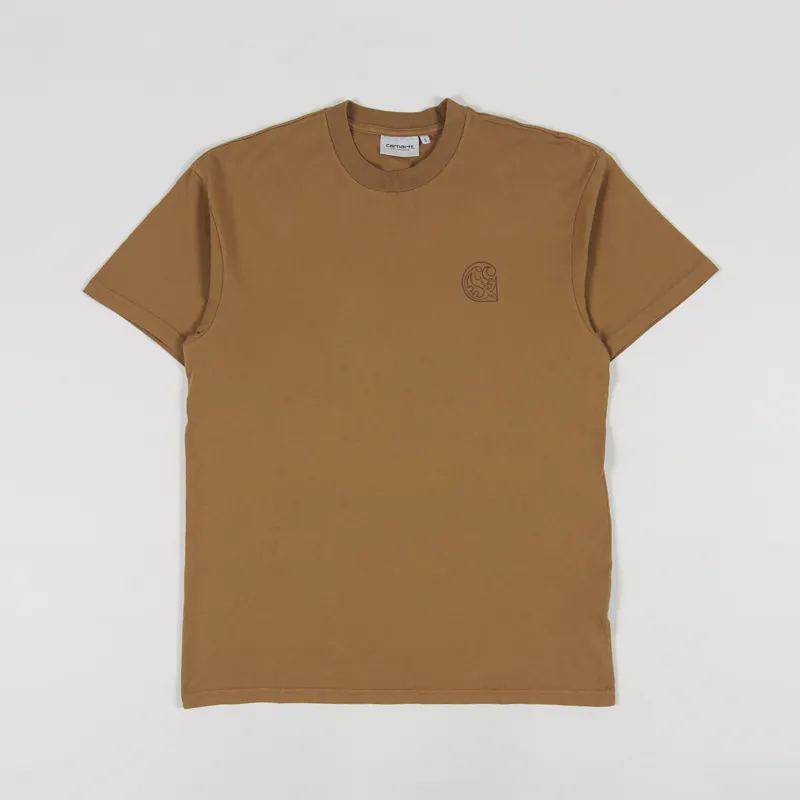 Carhartt WIP Verse Patch T Shirt Hamilton Brown-1
