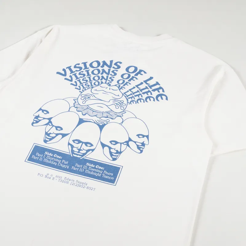 Edwin Visions Of Life T Shirt Whisper White-2