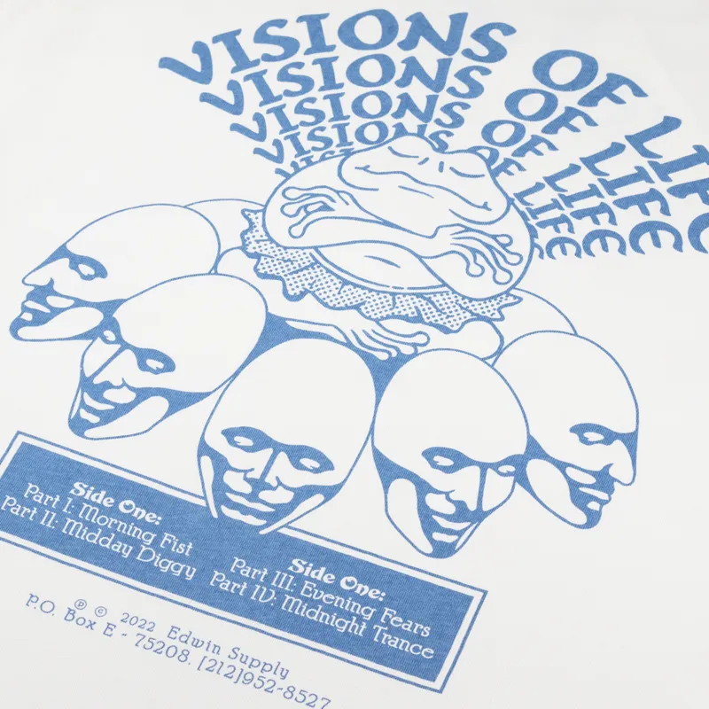 Edwin Visions Of Life T Shirt Whisper White-4