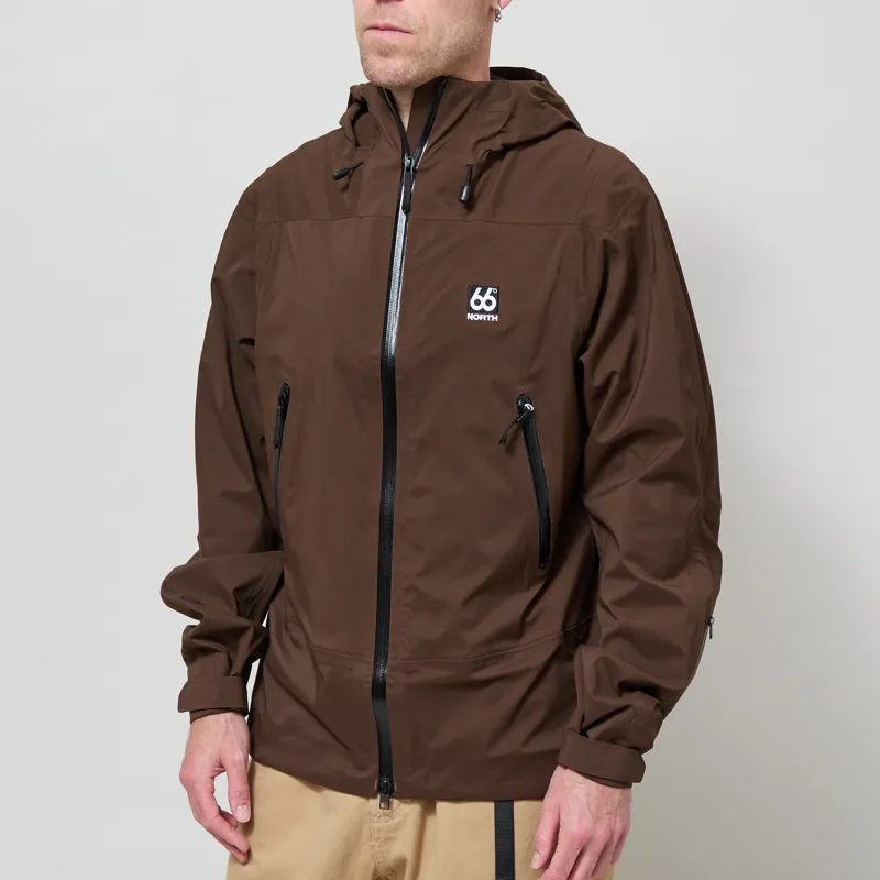66 North Snaefell Shell Jacket Humus-1