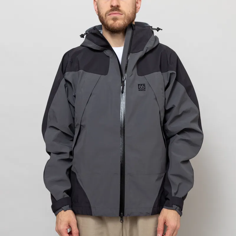 66 North Dyngja Shell Jacket Black