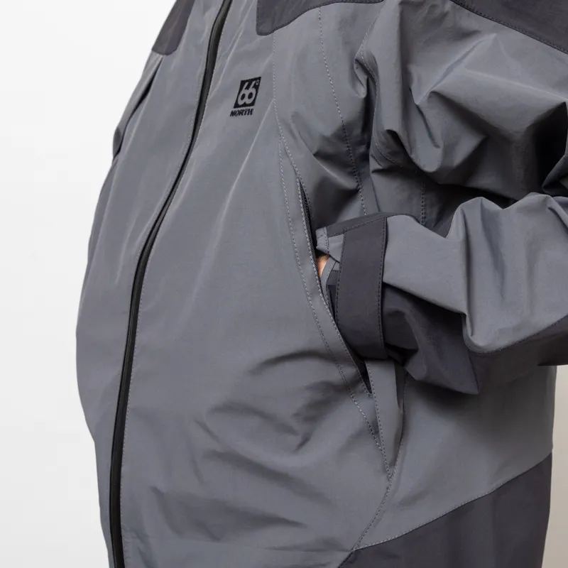 66 North Dyngja Shell Jacket Black-11