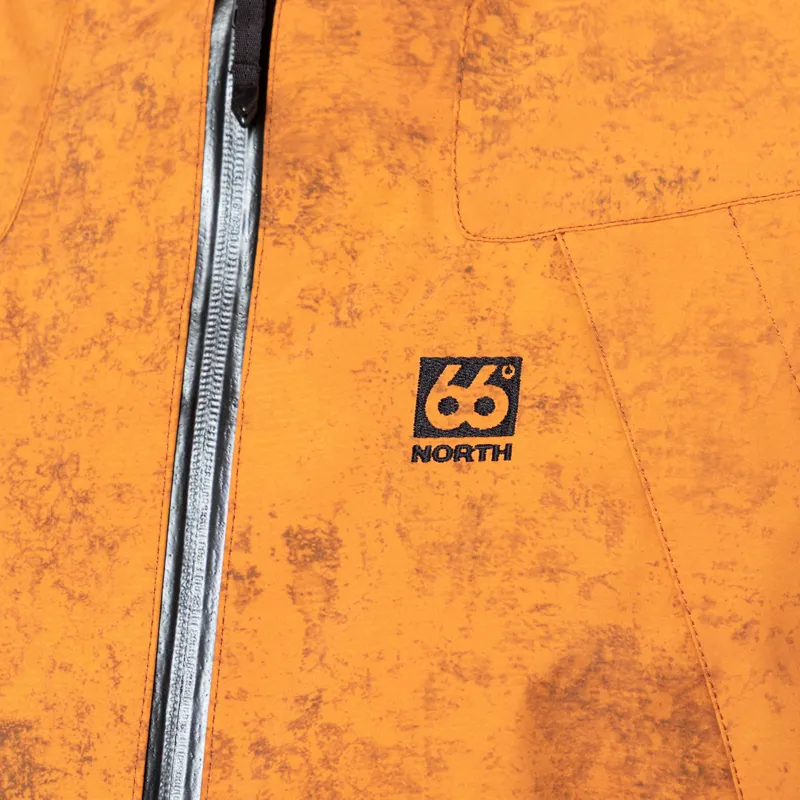 66 North Dyngja Shell Jacket Fisherman Print Orange-9