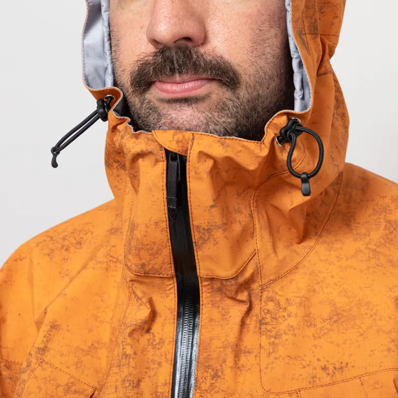 66 North Dyngja Shell Jacket Fisherman Print Orange-7