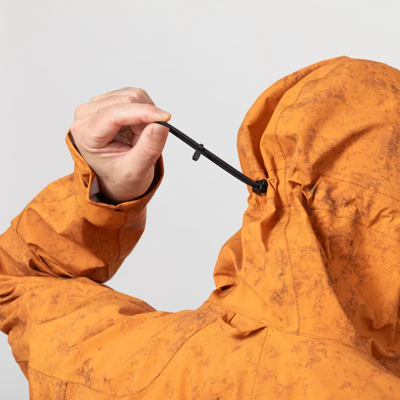 66 North Dyngja Shell Jacket Fisherman Print Orange-8