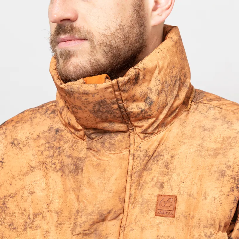 66 North Dyngja Down Jacket Fisherman Print Orange-10