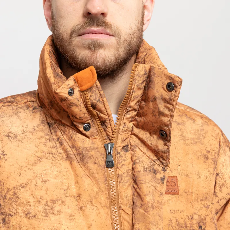 66 North Dyngja Down Jacket Fisherman Print Orange-7