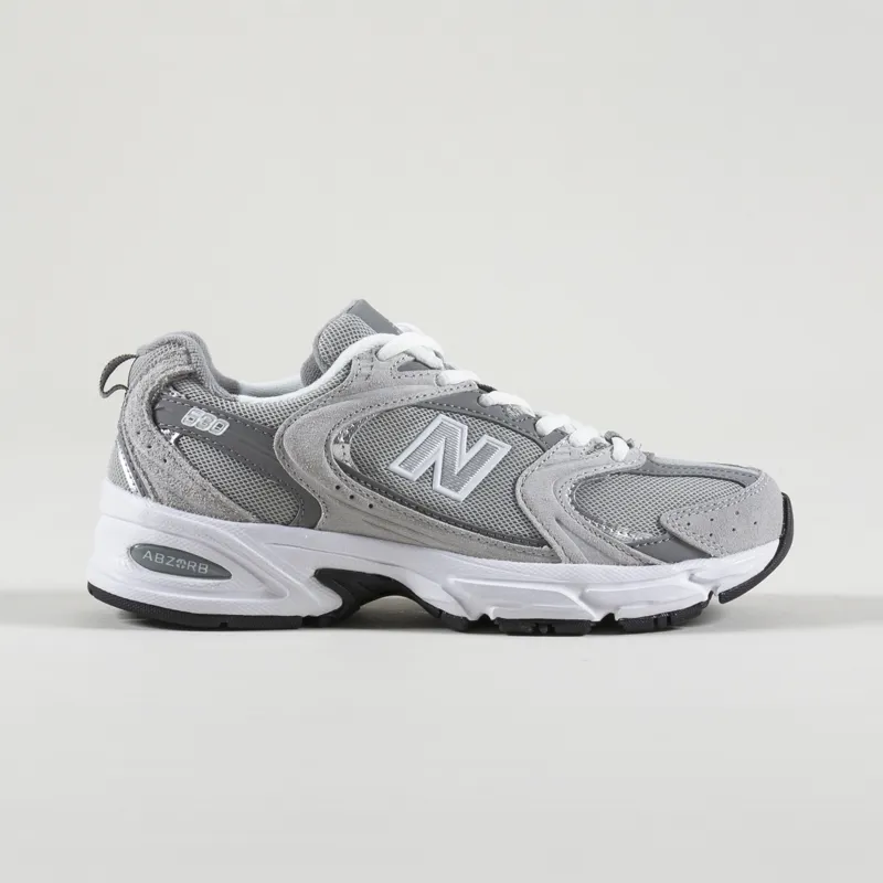 New Balance Womens 530 Shoes Raincloud Shadow Grey Silver Metallic-4