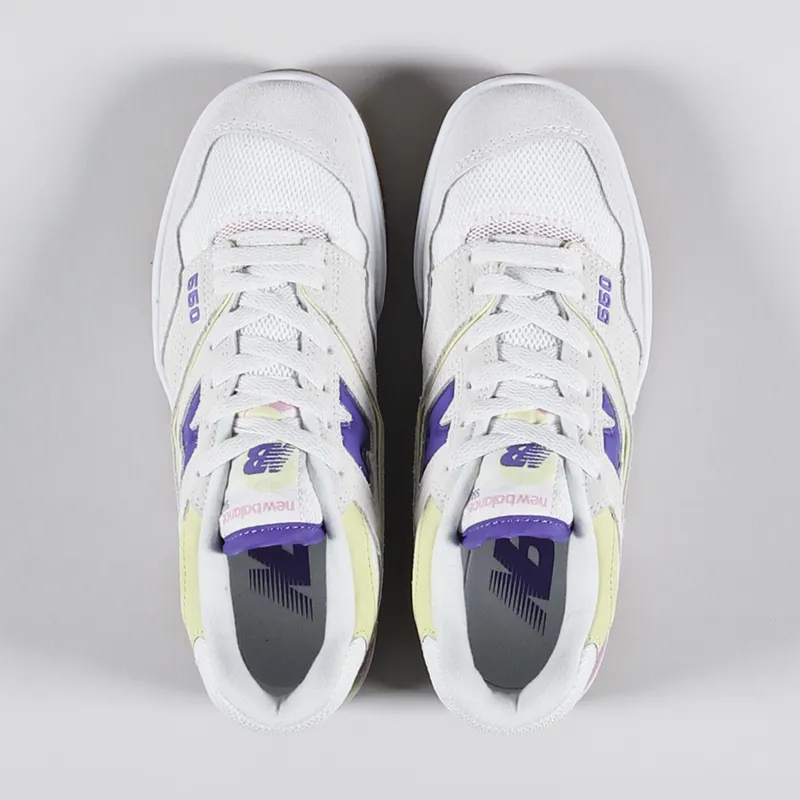 New Balance Womens 550 Shoes Sea Salt Marine Blue-1