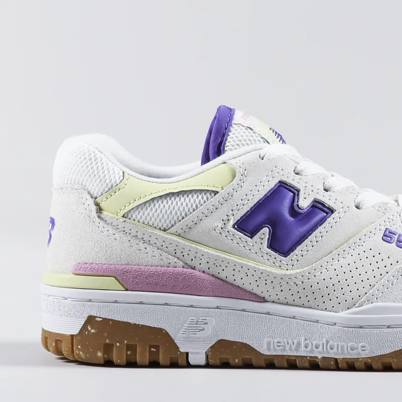 New Balance Womens 550 Shoes Sea Salt Marine Blue-5