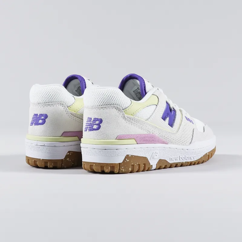 New Balance Womens 550 Shoes Sea Salt Marine Blue-3