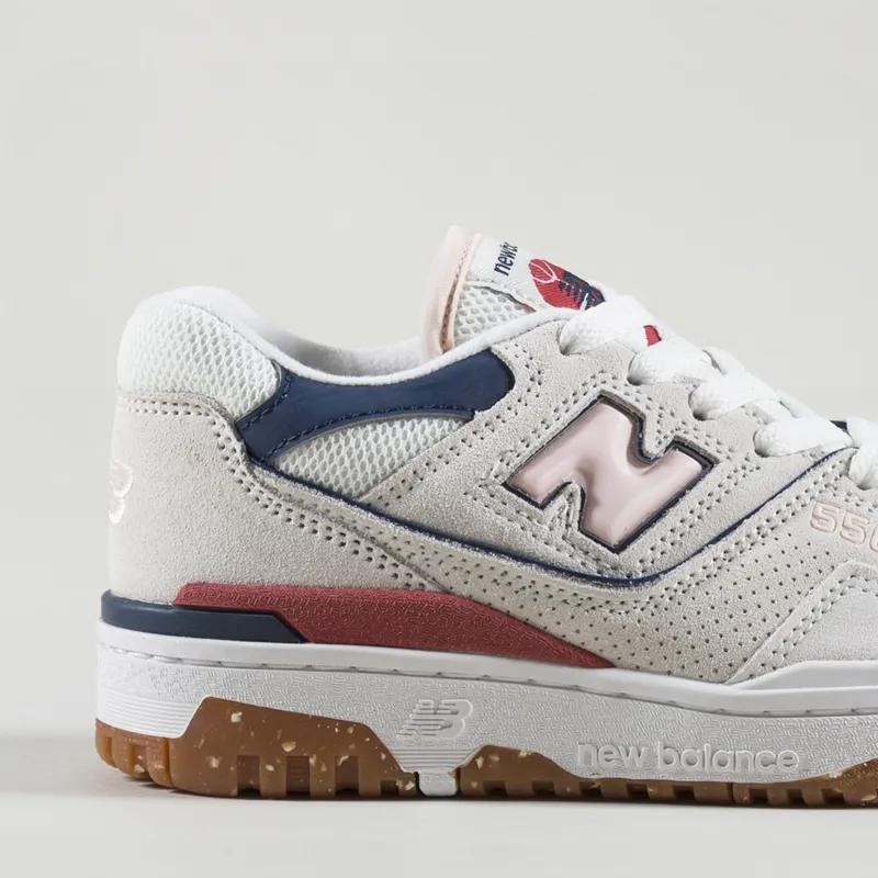 New Balance Womens 550 Shoes Sea Salt Pink-5