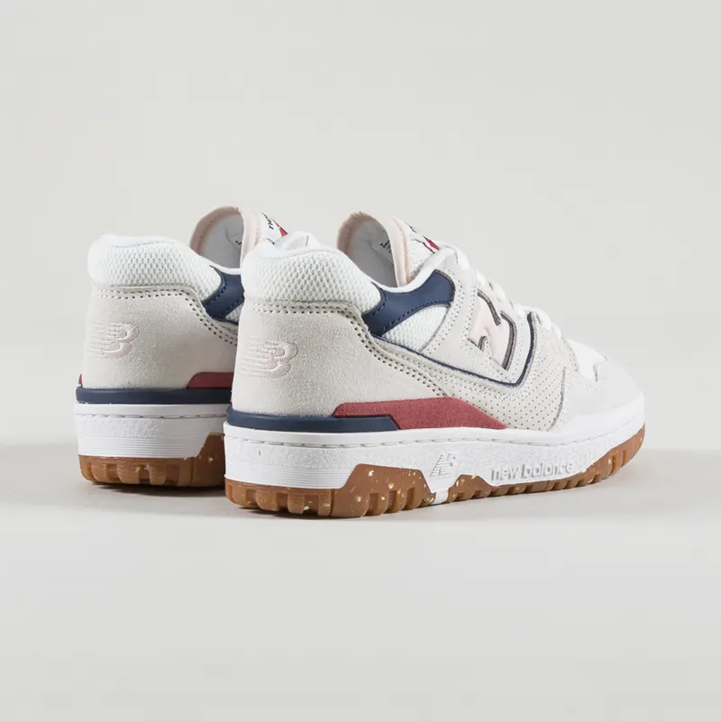 New Balance Womens 550 Shoes Sea Salt Pink-3