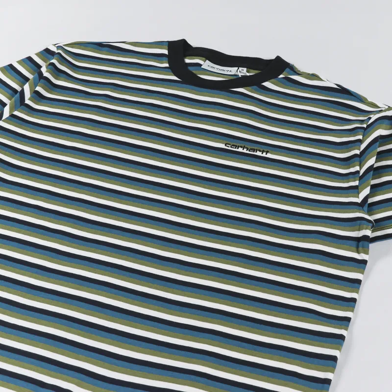 Carhartt WIP Womens Alice T Shirt Stripe Amalfi-3