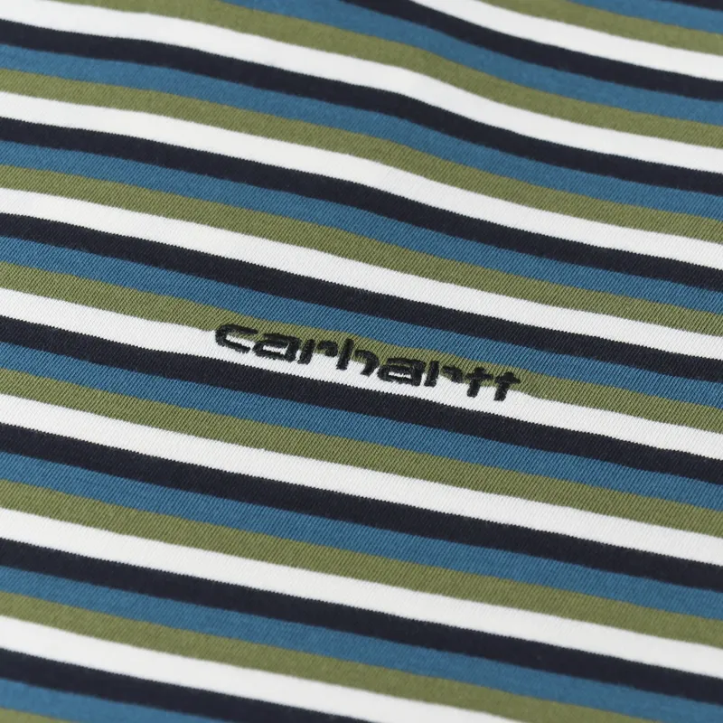 Carhartt WIP Womens Alice T Shirt Stripe Amalfi-2