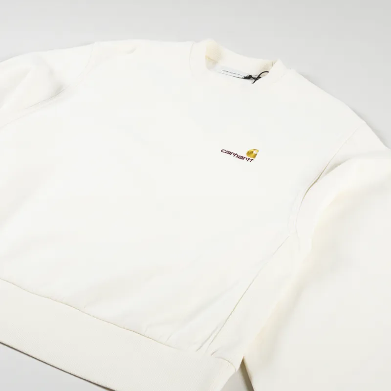 Carhartt WIP Womens American Script Sweat Natural-6