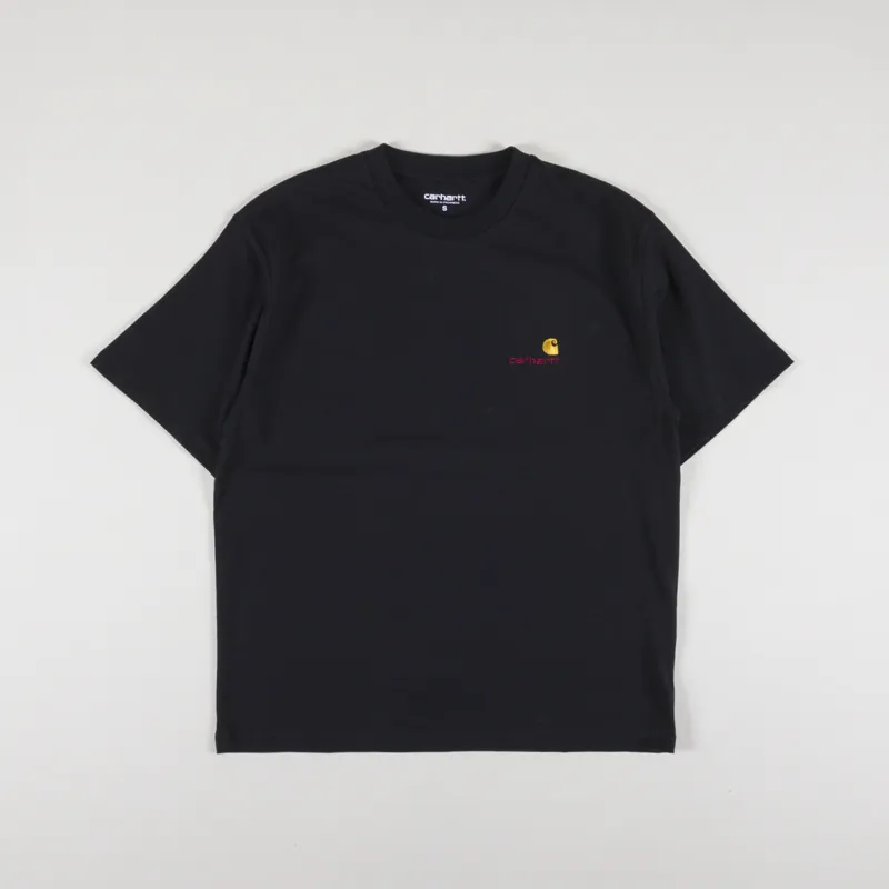 Carhartt WIP Womens American Script T Shirt Black