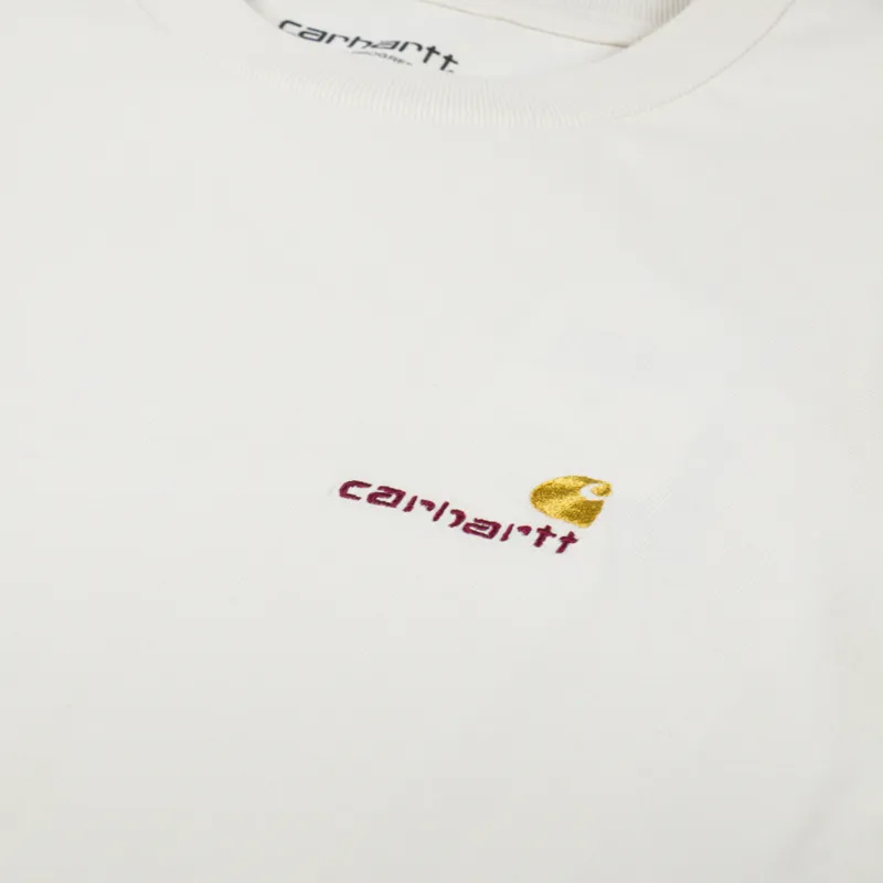 Carhartt WIP Womens American Script T Shirt Natural-1