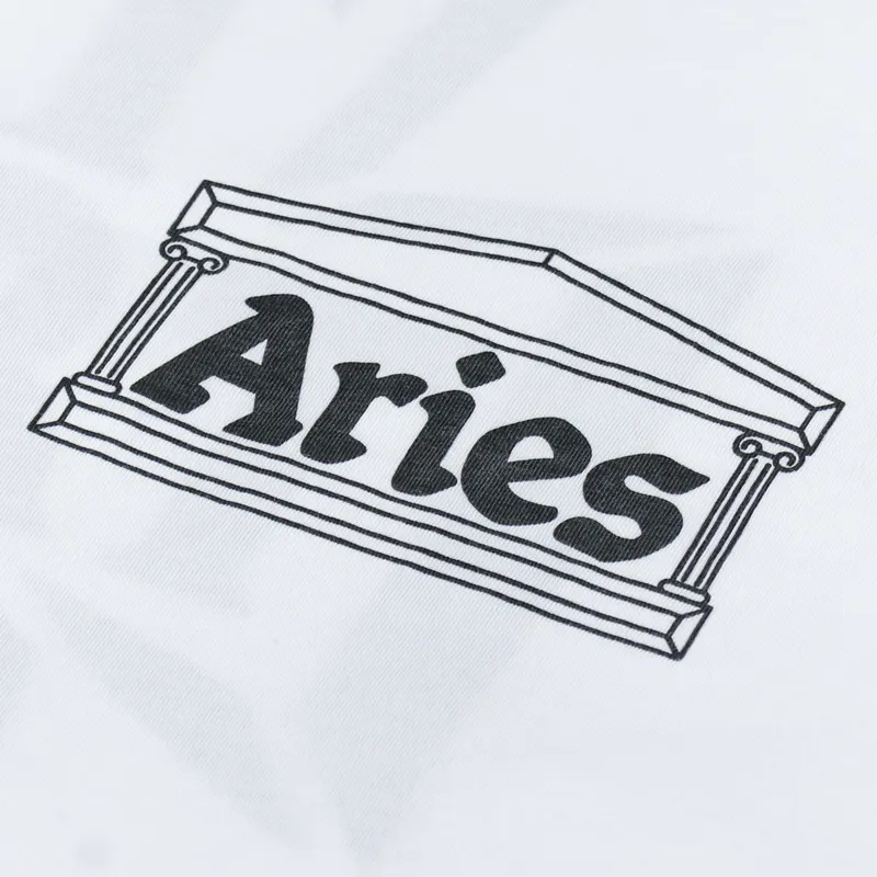 Aries Womens Art Trip Reverse T Shirt White-7