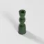 Yod and Co Wave Candle Holder Low Dark Green