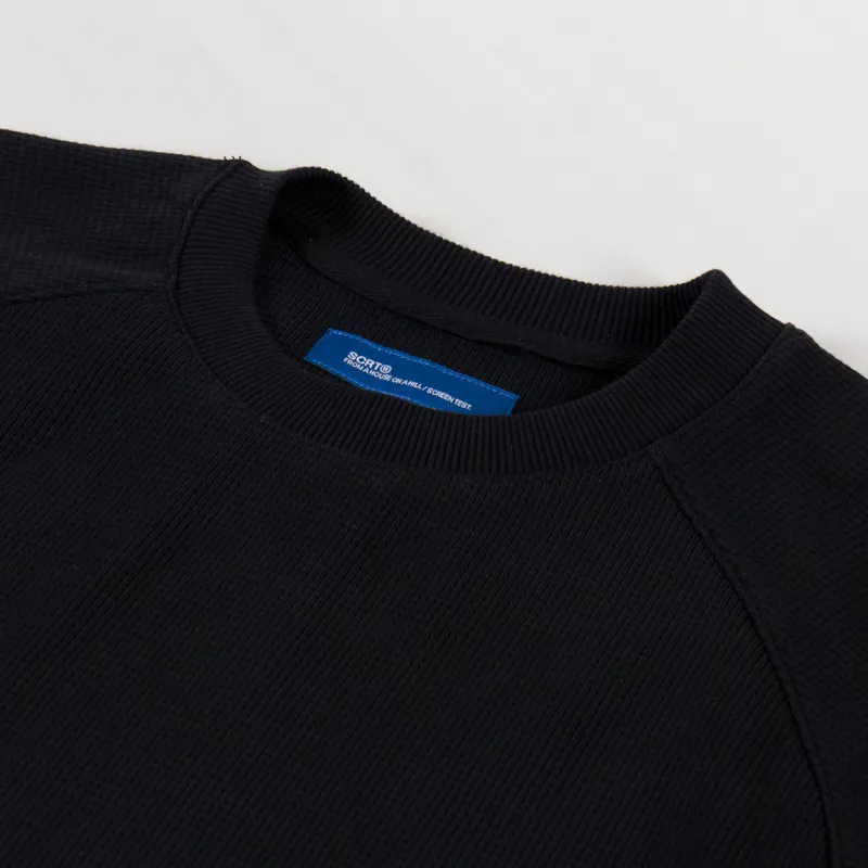 SCRT SUPER-HEAVY Waffle Sweat Black-4