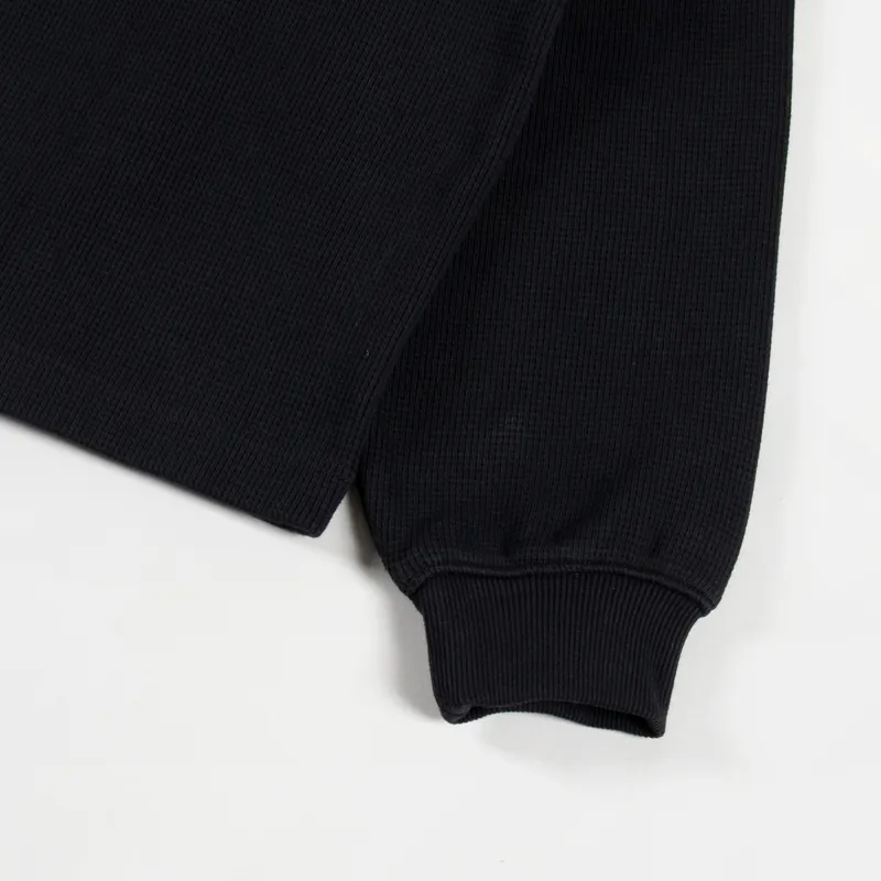 SCRT SUPER-HEAVY Waffle Sweat Black-7