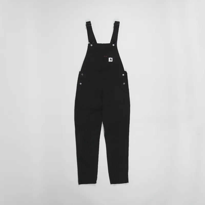 Carhartt WIP Womens Bib Overall Black Hudson Stretch Canvas