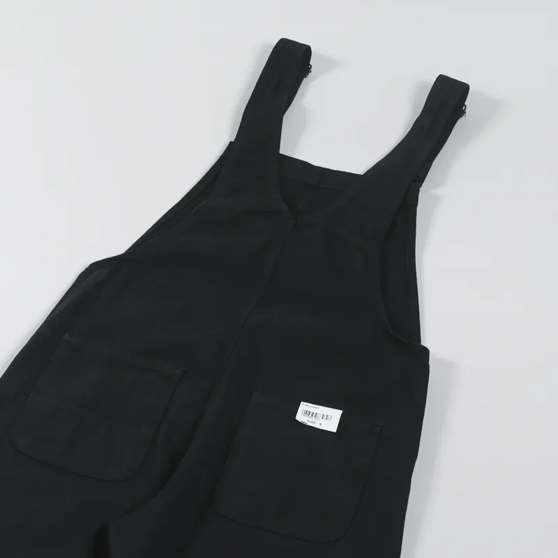 Carhartt WIP Womens Bib Overall Black Hudson Stretch Canvas-7