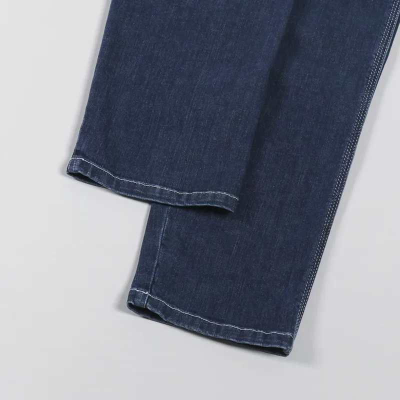 Carhartt WIP Womens Bib Overall Blue Stone Washed-6