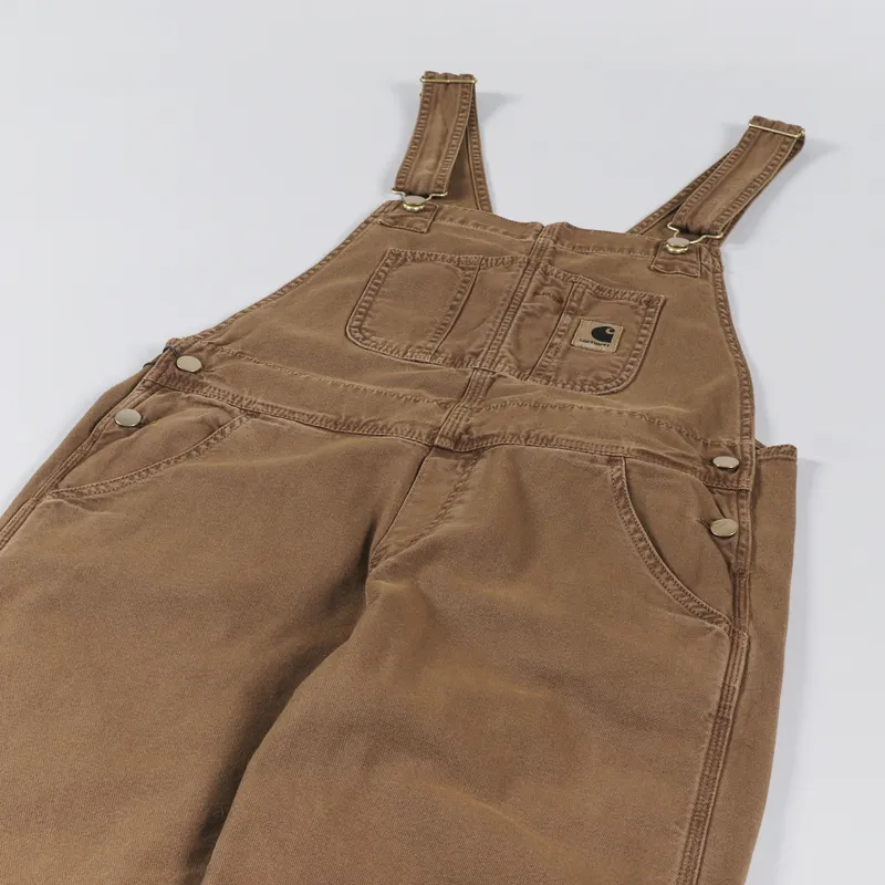 Carhartt WIP Womens Bib Overall Straight Tamarind Faded-5